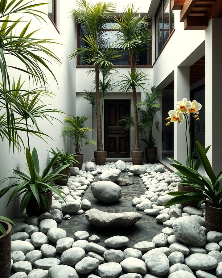 Zen Inspired Tropical Courtyards - 25 Tropical Landscape Ideas