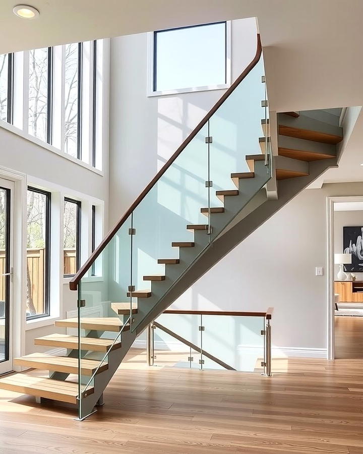 Zigzag Stringer Design - 30 Open Staircase Ideas