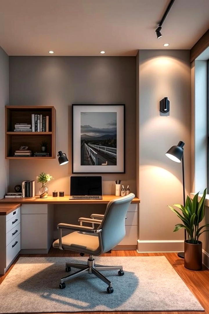 Accent Lighting for Decor - 30 Home Office Lighting Ideas