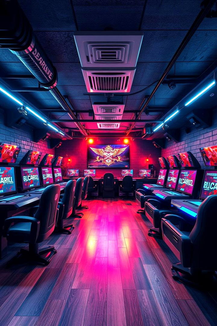 Action Packed Battle Zone - 30 Basement Game Room Ideas