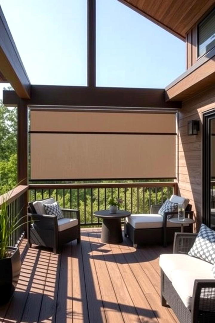 Adjustable Privacy Blinds - 30 Deck Privacy Ideas