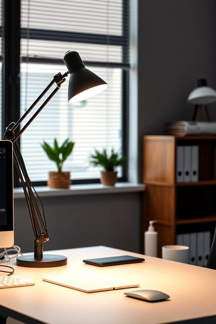 Adjustable Task Lighting - 30 Home Office Lighting Ideas