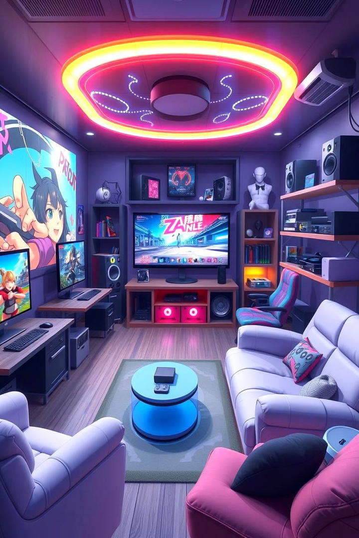 Anime Gaming Den - 30 Anime Room Ideas