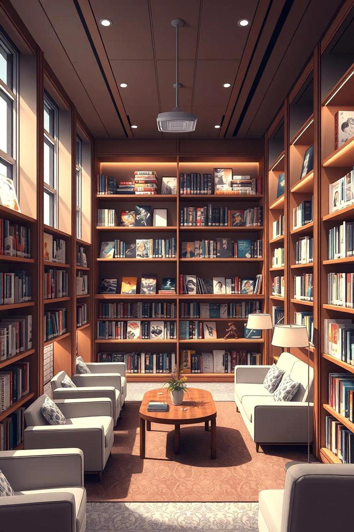 Anime Library Lounge - 30 Anime Room Ideas