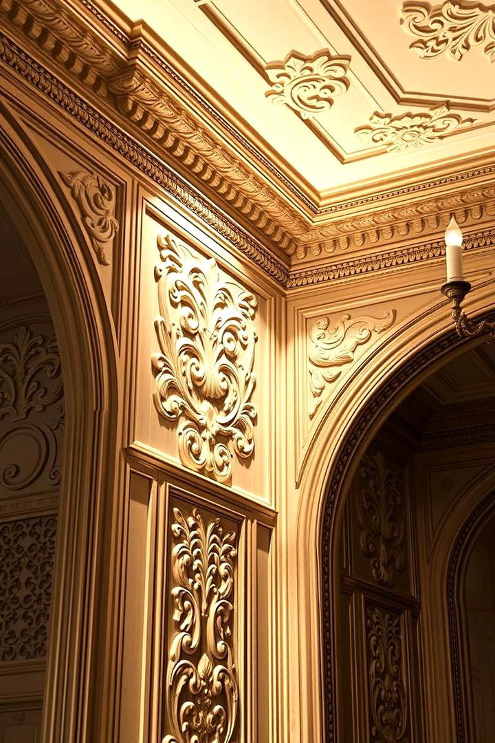 Antique Carved Detailing - 30 Wall Molding Ideas