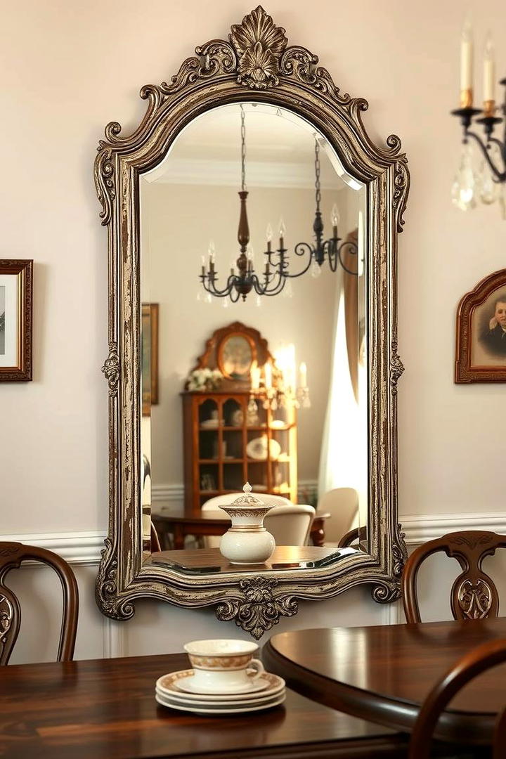 Antique Reflections - 30 Dining Room Mirror Ideas