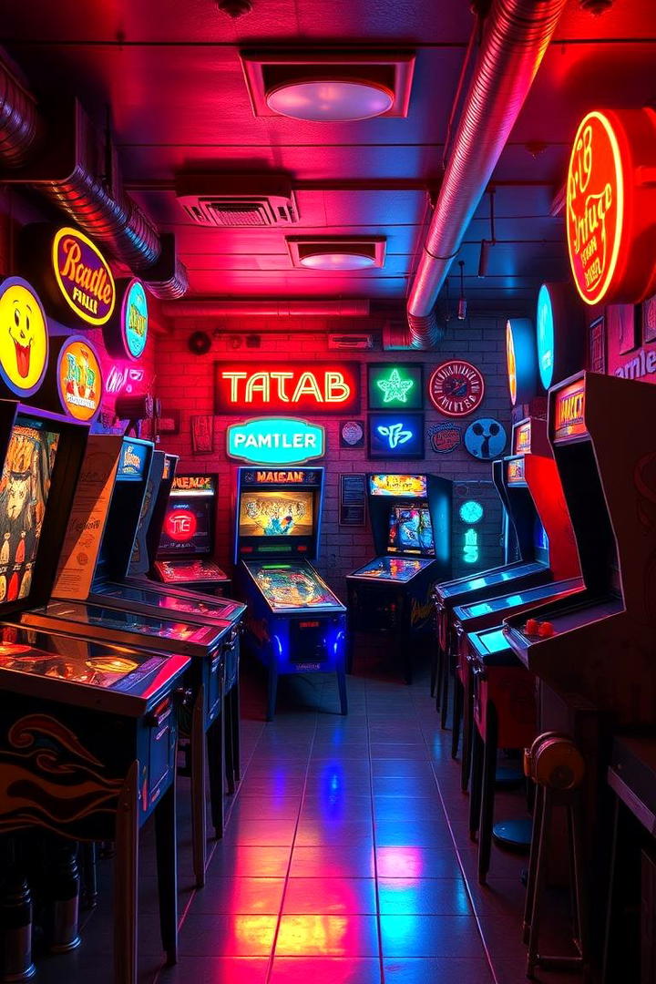 Arcade and Pinball Parlor - 30 Basement Game Room Ideas