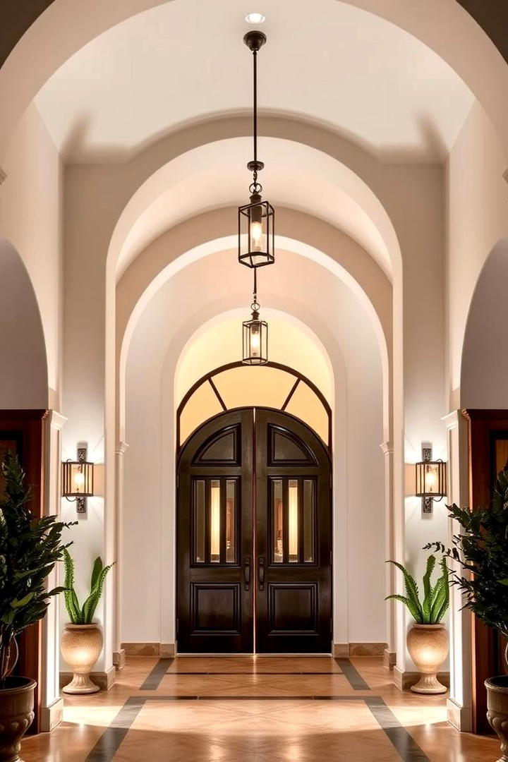 Arched Doorway Elegance - 30 Mexican Style House Design Ideas