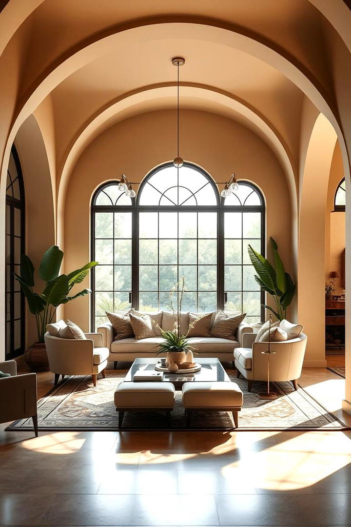 Arched Doorways and Windows - 30 Mediterranean Living Room Ideas