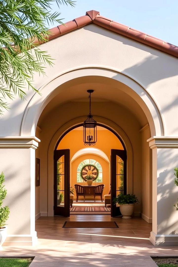 Arched Doorways - 30 spanish style front porch ideas