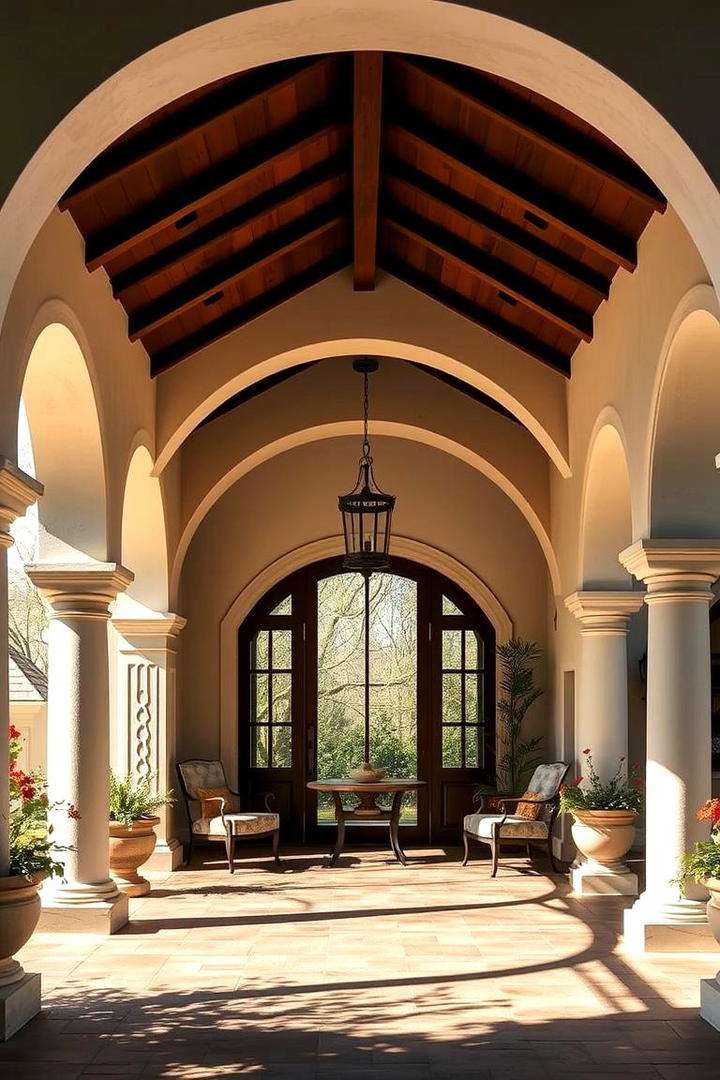 Arching Verandas - 30 spanish bungalow exterior ideas