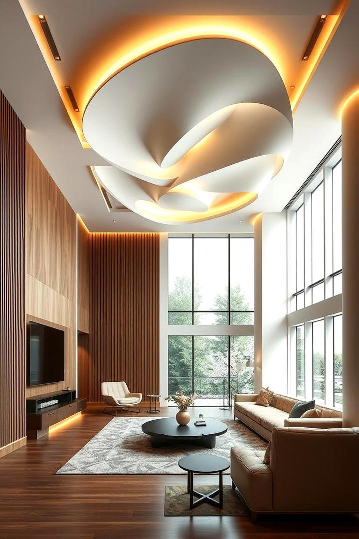 Architectural Pop Integration - 30 Pop Ceiling Design Ideas