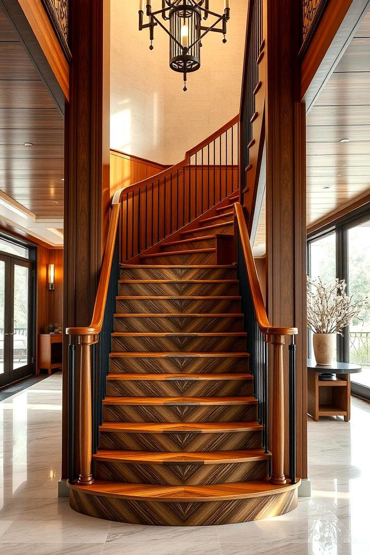 Art Deco Inspiration - 30 Wooden Staircase Ideas