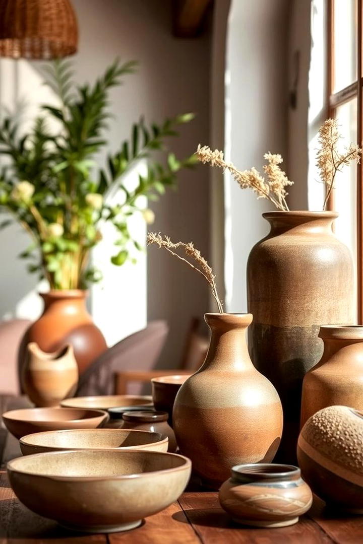 Artisan Ceramic Pieces - 30 Boho Decor Ideas