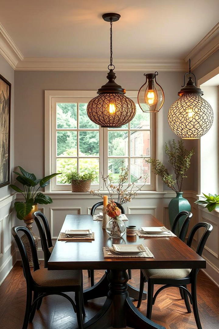 Artisan Crafted Fixtures - 30 Small Dining Room Lighting Ideas