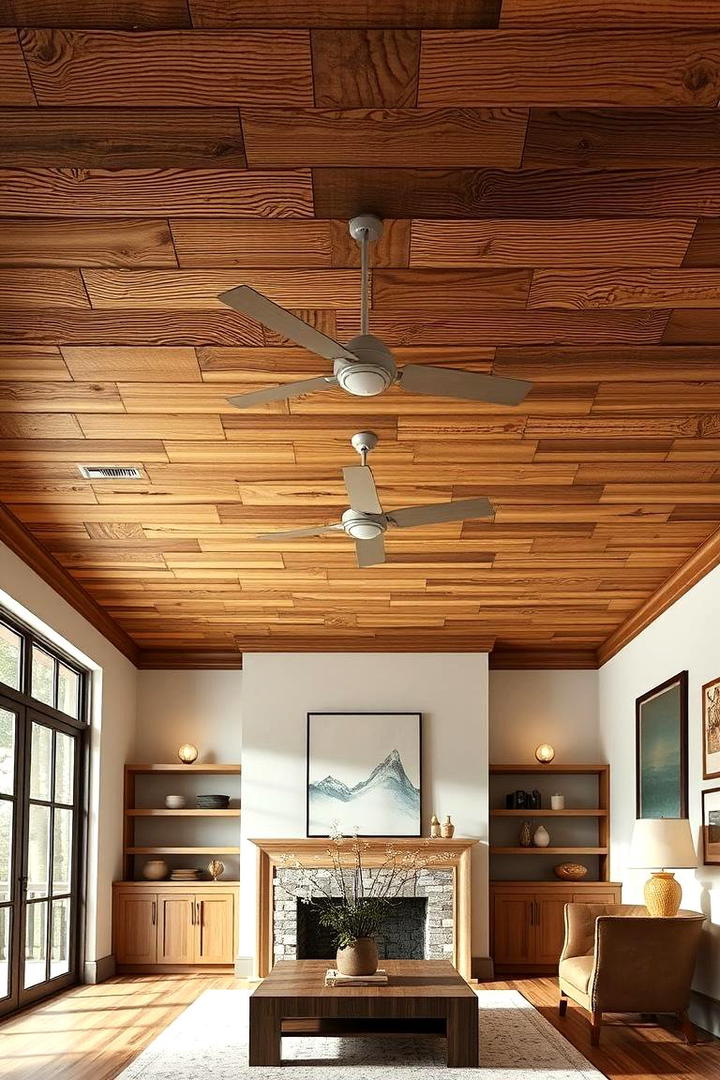 Artisan Handcrafted Wood Slat Ceiling - 30 Wood Slat Ceiling Ideas