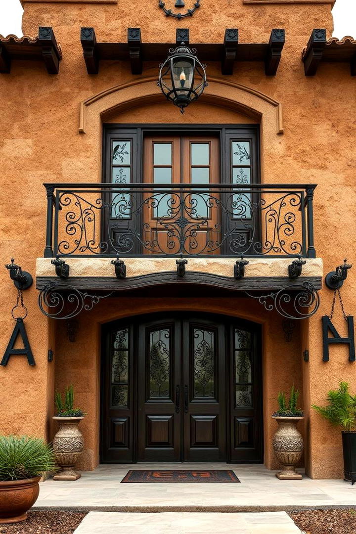 Artisan Ironwork Details - 30 Mexican Style House Design Ideas