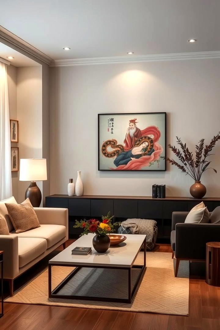 Artistic Chi Enhancements - 30 Feng Shui Living Room Ideas