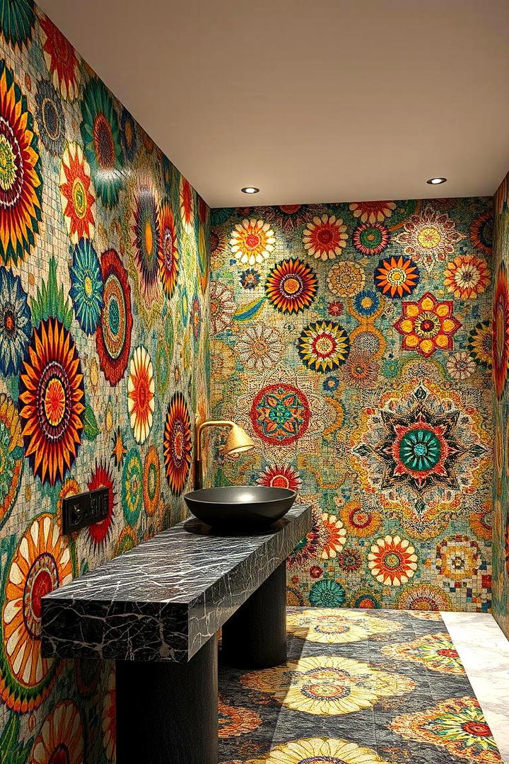 Artistic Mosaic Tile Walls - 30 Wall Covering Ideas