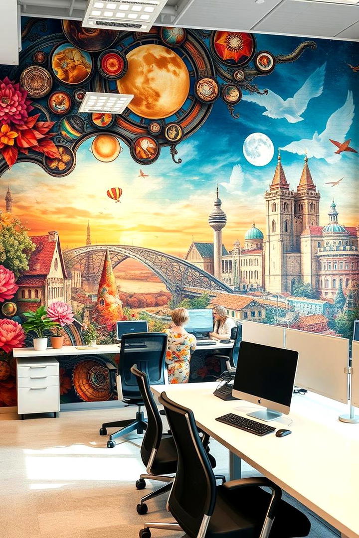 Artistic Mural Designs - 30 Office Wallpaper Ideas