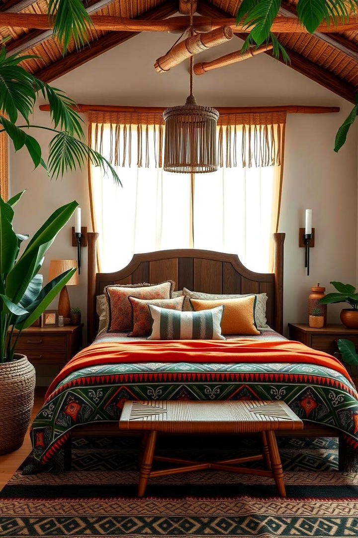 Artistic Tribal Accents - 30 Jungle-themed Bedroom Ideas