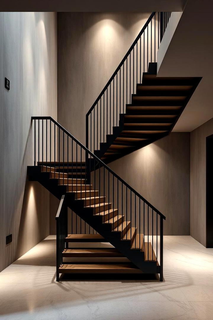 Asymmetrical Design Staircase - 30 Modern Staircases