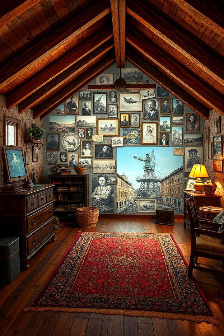 Attic Memory Lane Mural - 30 Interactive Murals