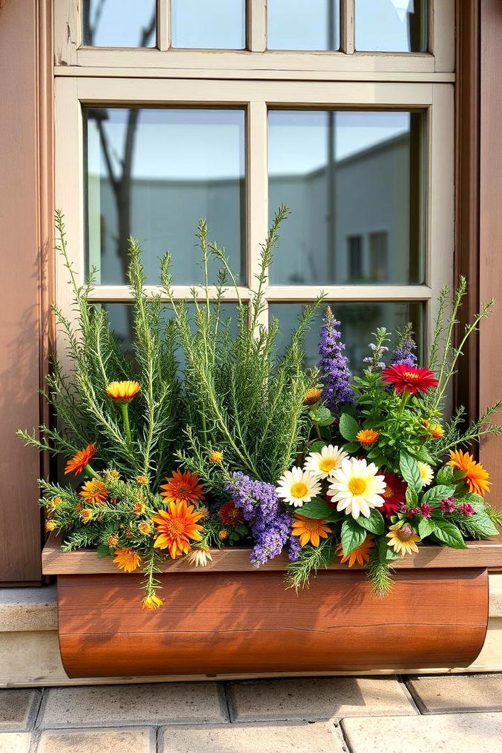 Autumn Herb Haven - 30 Fall Window Box Ideas