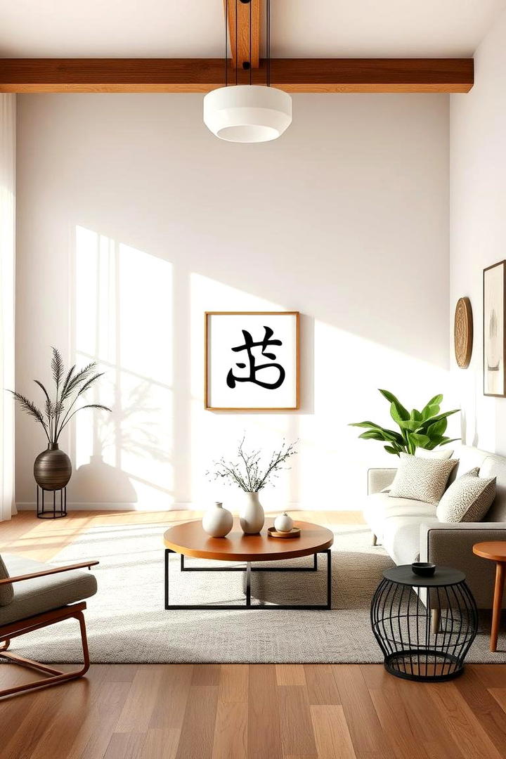 Balanced Element Distribution - 30 Feng Shui Living Room Ideas