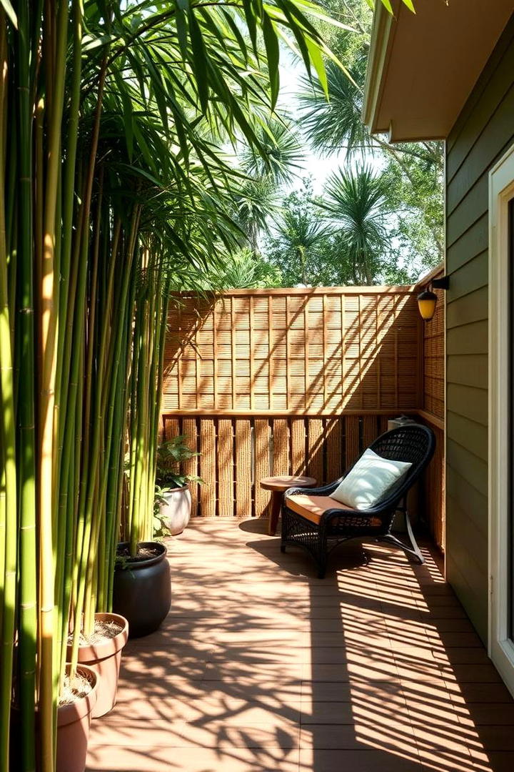 Bamboo Fencing Solution - 30 Deck Privacy Ideas