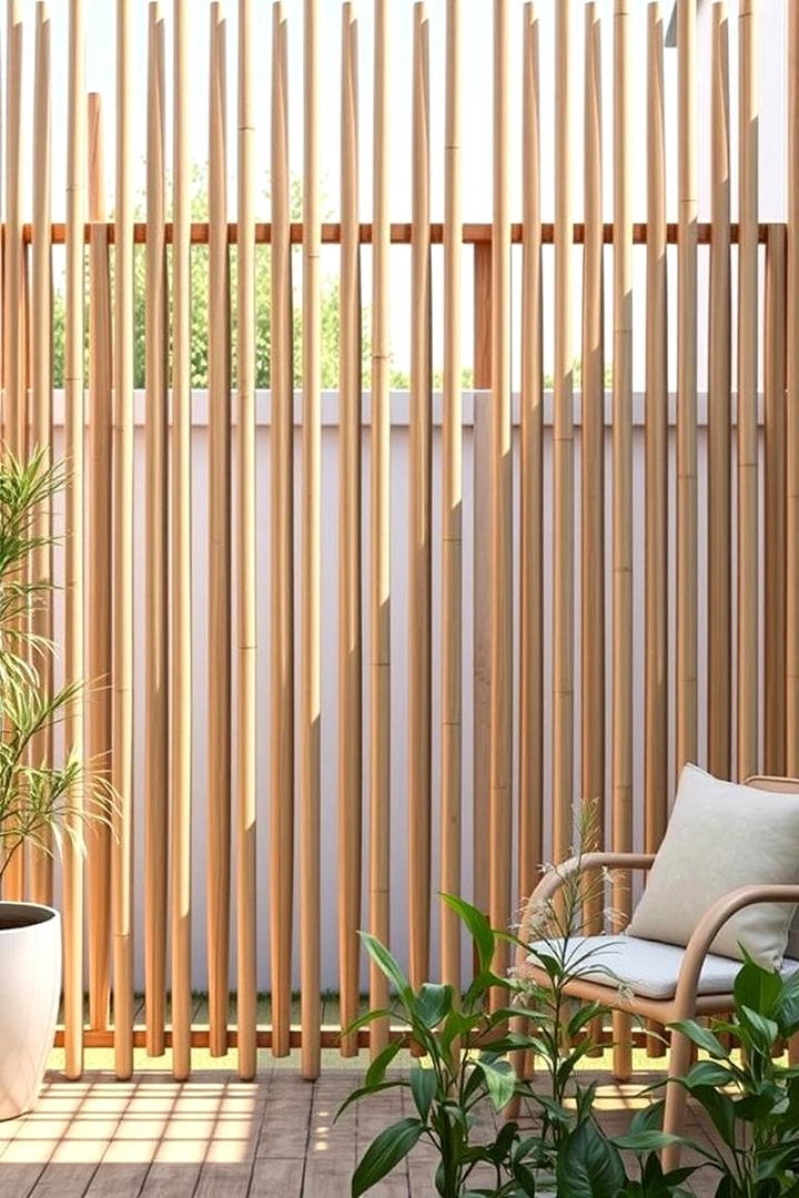 Bamboo Privacy Screen - 30 Backyard Privacy Ideas