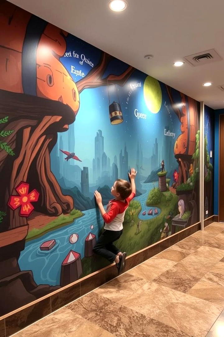 Basement Adventure Mural - 30 Interactive Murals