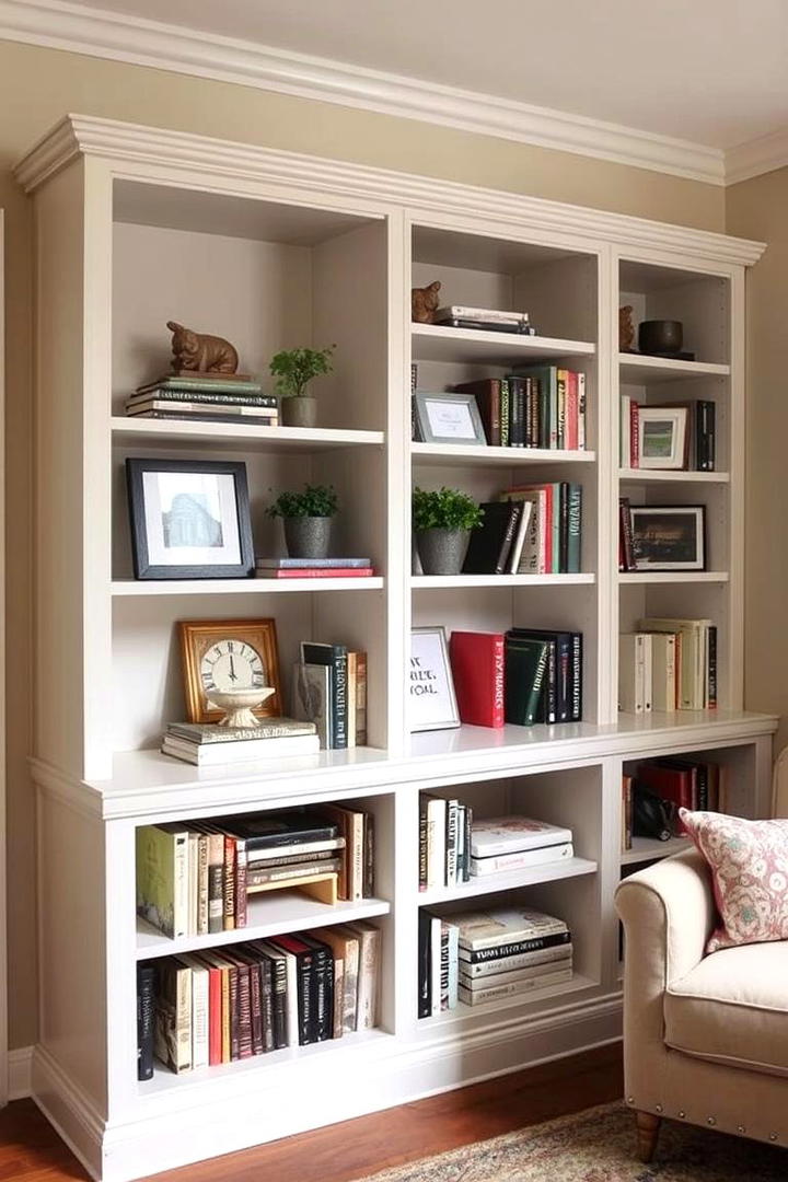 Basement Bookcase Display - 30 Basement Furniture Ideas