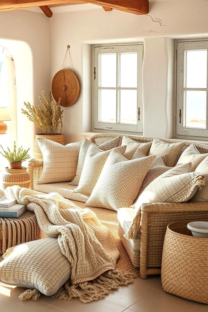 Beachy Woven Textiles - 30 Coastal Decor Ideas