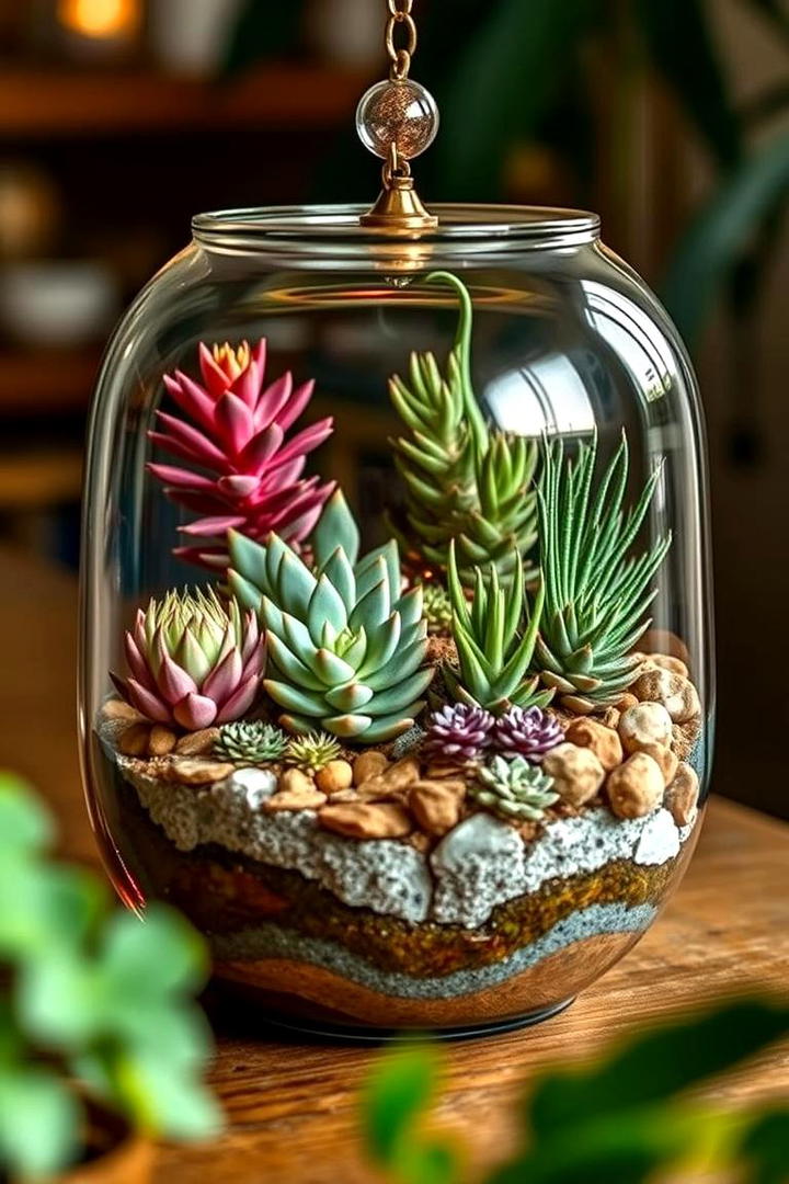 Bohemian Chic Terrarium - 30 Terrarium Ideas