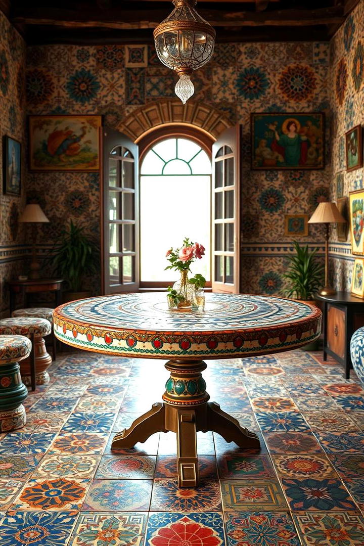 Bohemian Mosaic Table - 30 Table Design Ideas