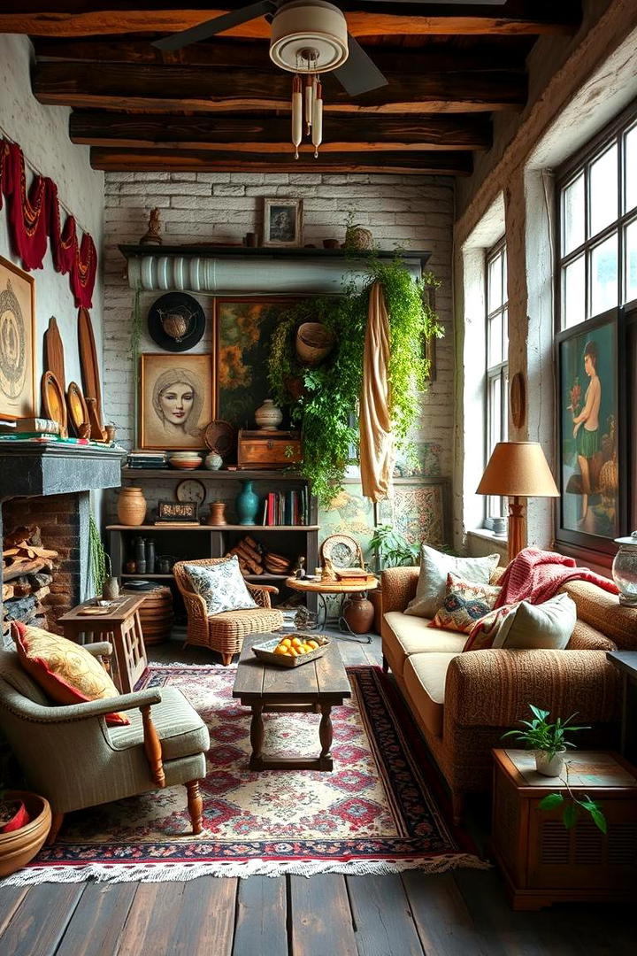 Bohemian Rustic Vibes - 30 Small Rustic Living Room Ideas