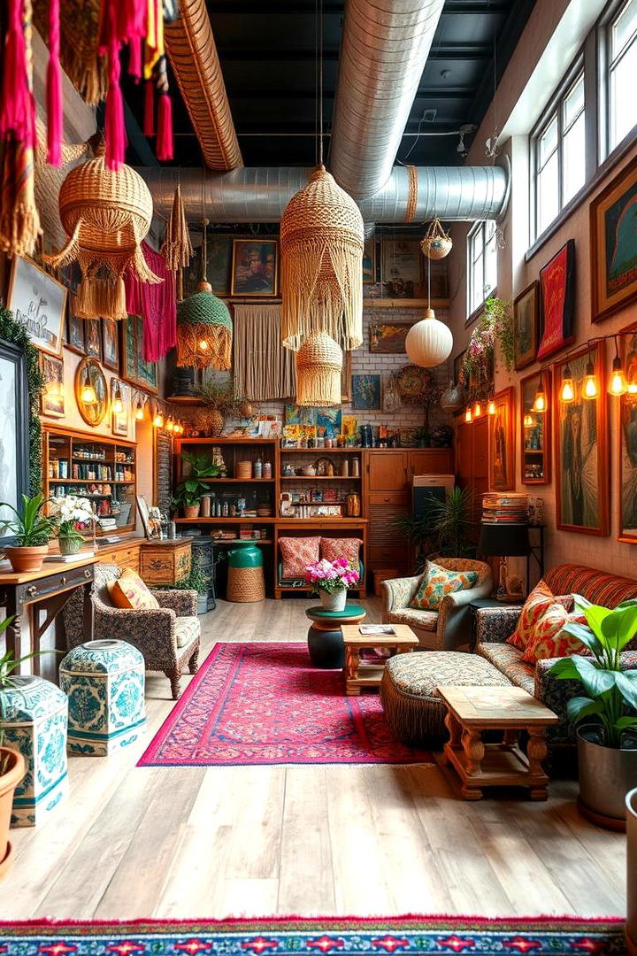 Bohemian Vibe Salon - 30 Salon Interior Design Ideas