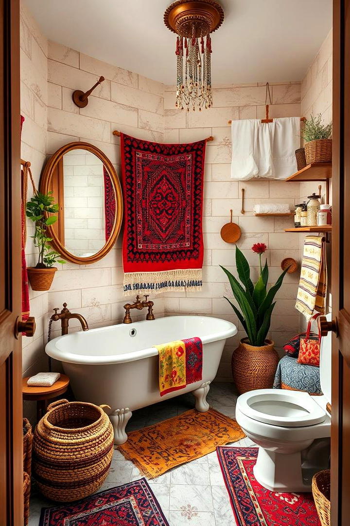 Bohemian Vibes Bathroom - 30 Bathroom Decor Ideas