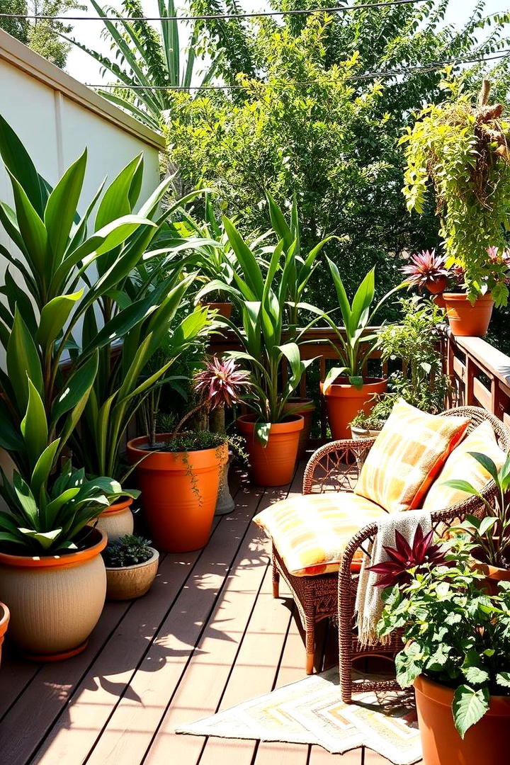 Boho Chic Botanicals - 30 Deck Decorating Ideas With Plants