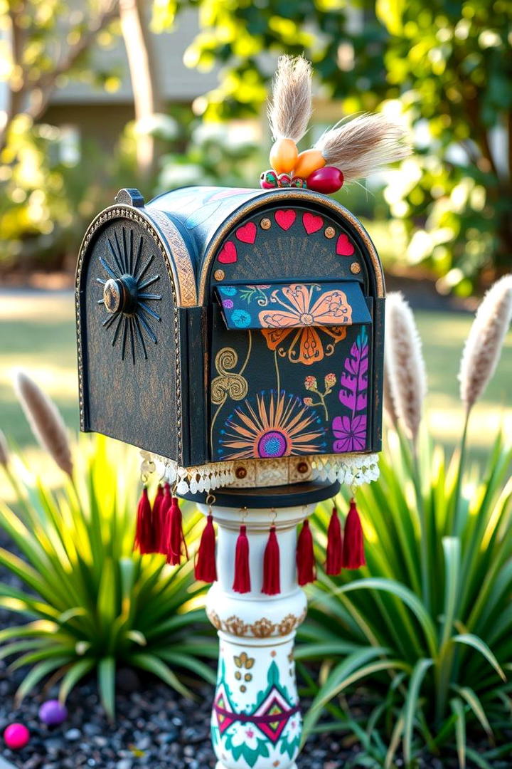 Boho Chic Mailbox Makeover - 30 Mailbox Decor Ideas