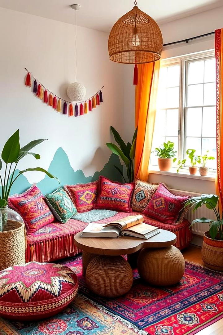 Boho Reading Haven - 30 kids reading nook ideas