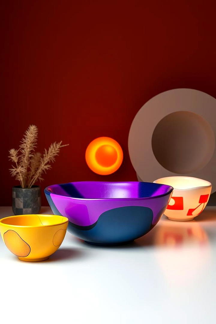 Bold Abstract Dough Bowl Designs - 30 Dough Bowl Decor Ideas