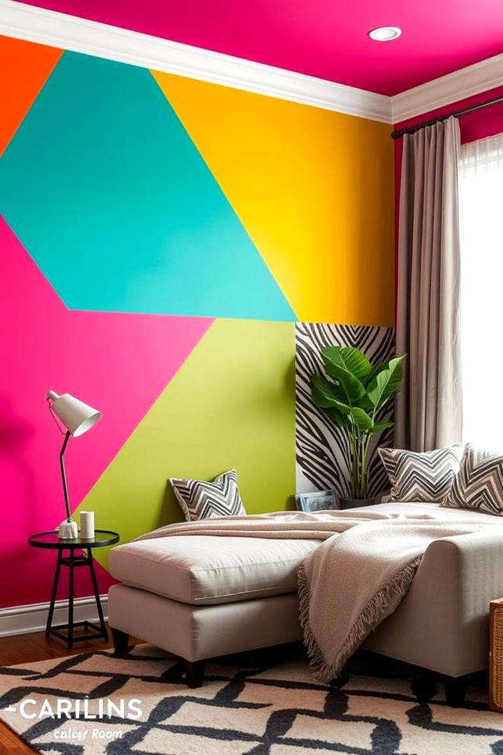 Bold Accent Wall - 30 Clean Girl Room Ideas