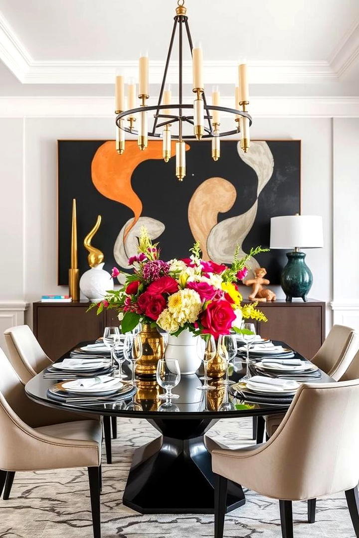 Bold Centerpieces - 30 Transitional Dining Room Ideas