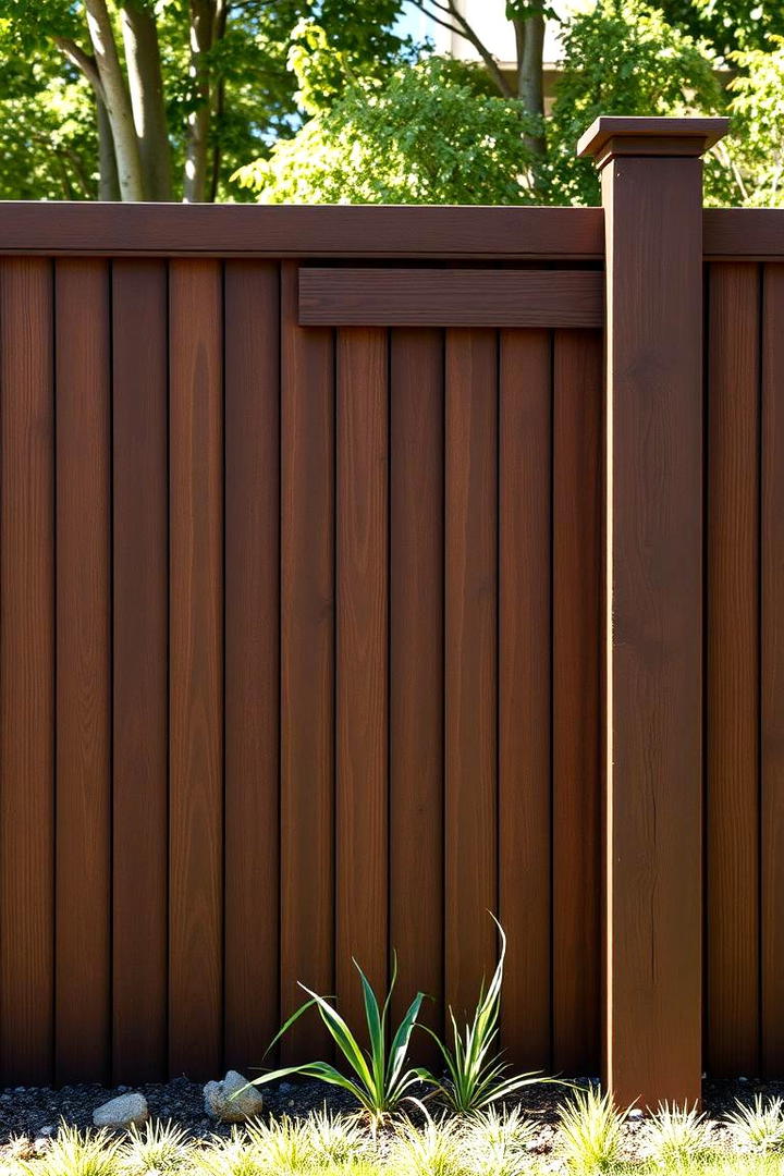 Bold Chocolate Accent - 30 Fence Stain Colors