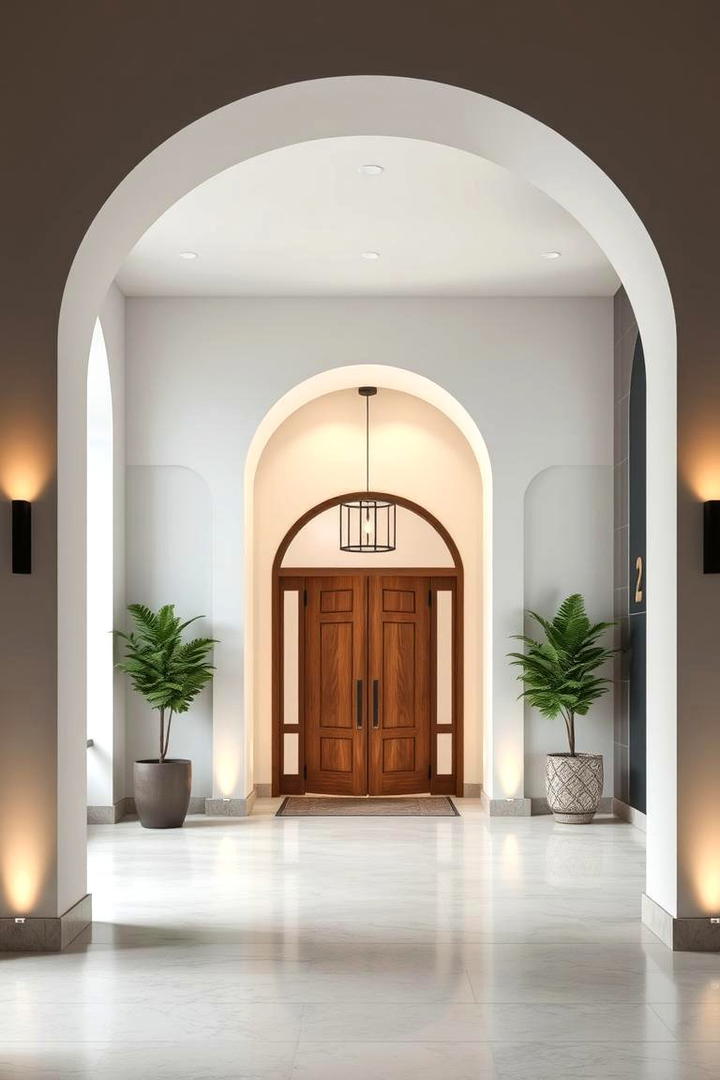 Bold Entry Archways - 30 Modern Entryway Ideas