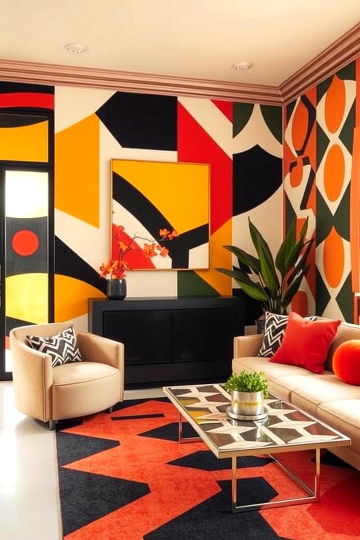 Bold Geometric Patterns - 30 2000s Interior Design Ideas