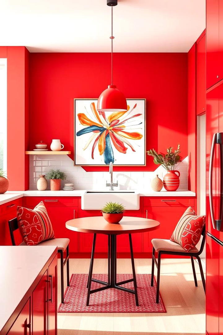 Bold Red Accents - 30 Red Kitchens