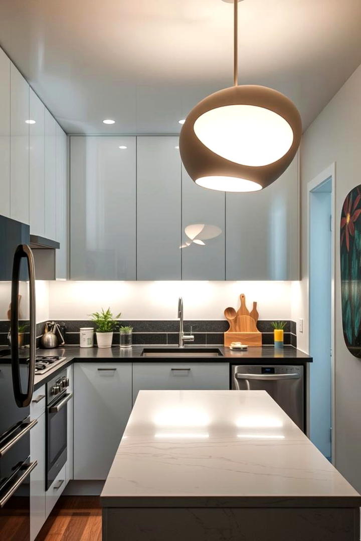 Bold Sculptural Fixtures - 30 Small Kitchen Lighting Ideas